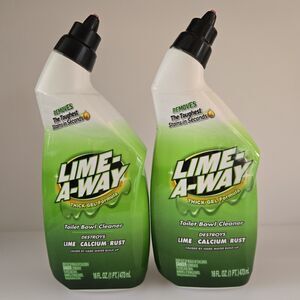 2 - Lime-A-Way Toilet Bowl Cleaner Thick Gel Formula 16oz Bottles DISCONTINUED
